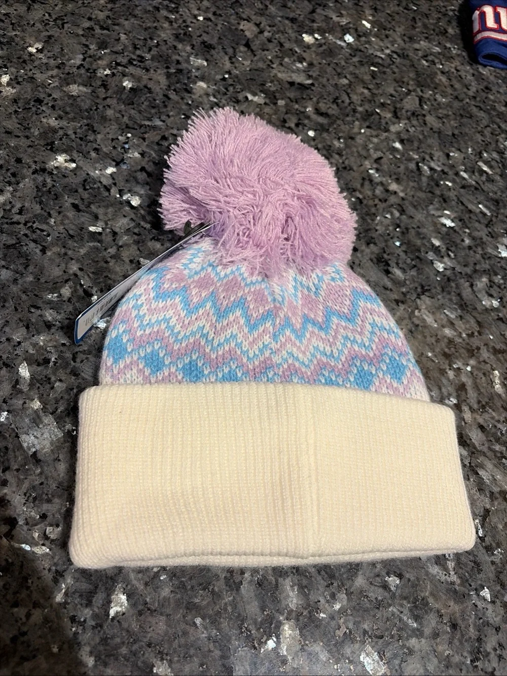 ‘47 NFL New York Jets Youth Girls Beanie Toboggan Winter Hat Cap Purple NWT